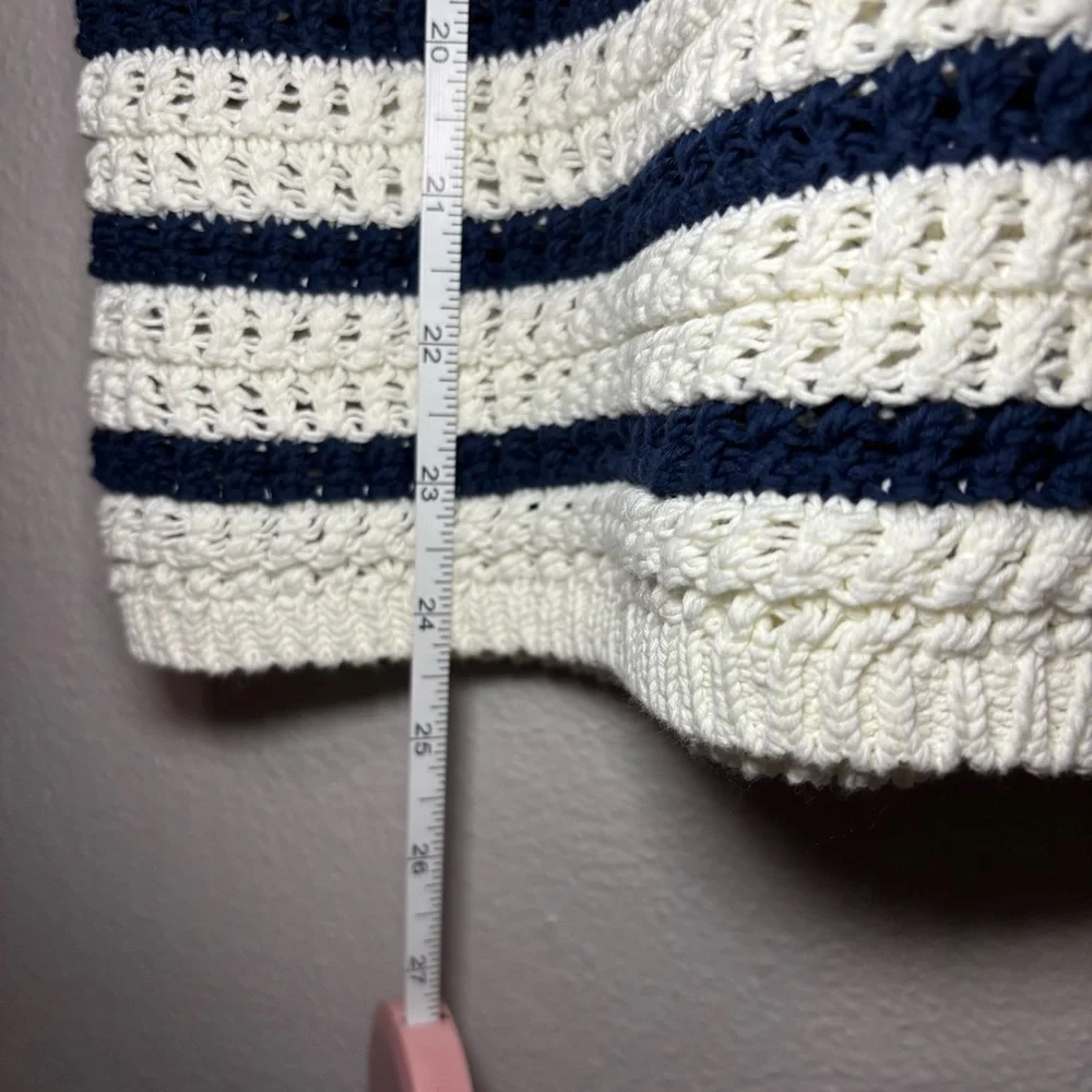 Madewell Crochet-Knit Crewneck Sweater Tank | Size M - Picture 8 of 10